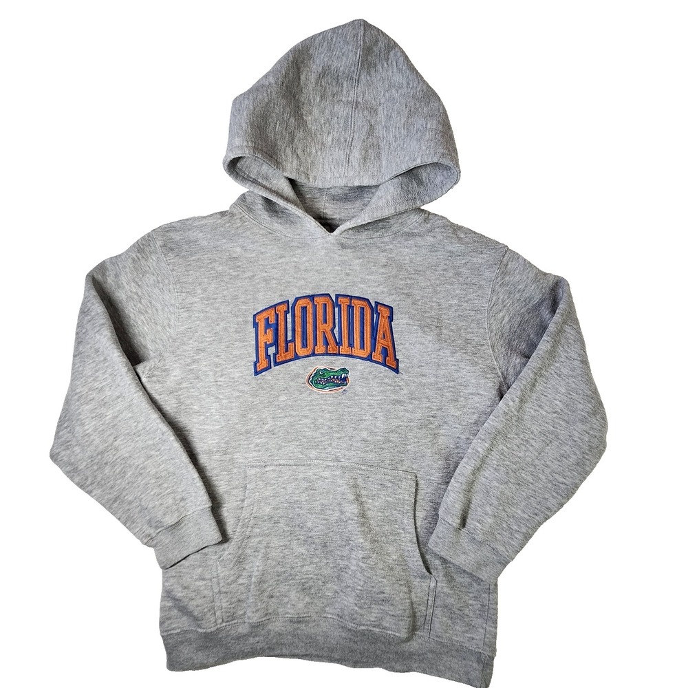 Florida Gators Hoodie Sweatshirt Pullover NCAA Collegiate Gray L Fan Football